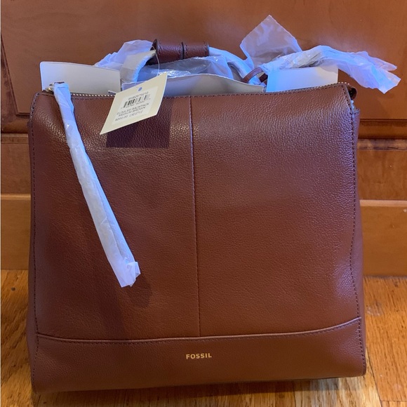 Fossil Handbags - COPY - Fossil Women's Leather Small Backpack ~ Brown